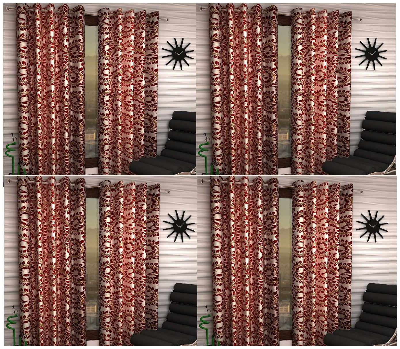 

Jim-Dandy Set of 8 Beautiful Polyester Door Curtains