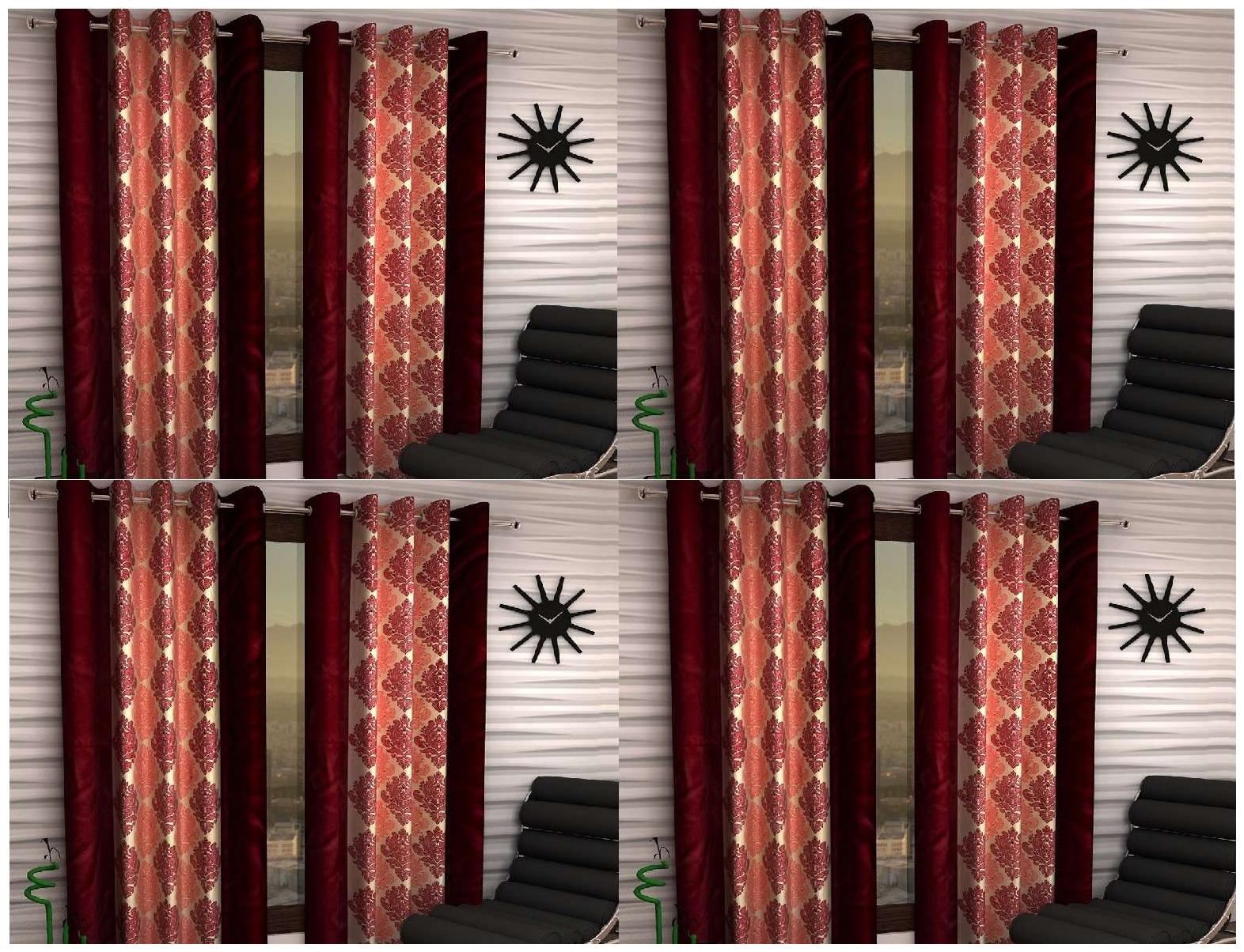 

Jim-Dandy Set of 8 Beautiful Polyester Door Curtains