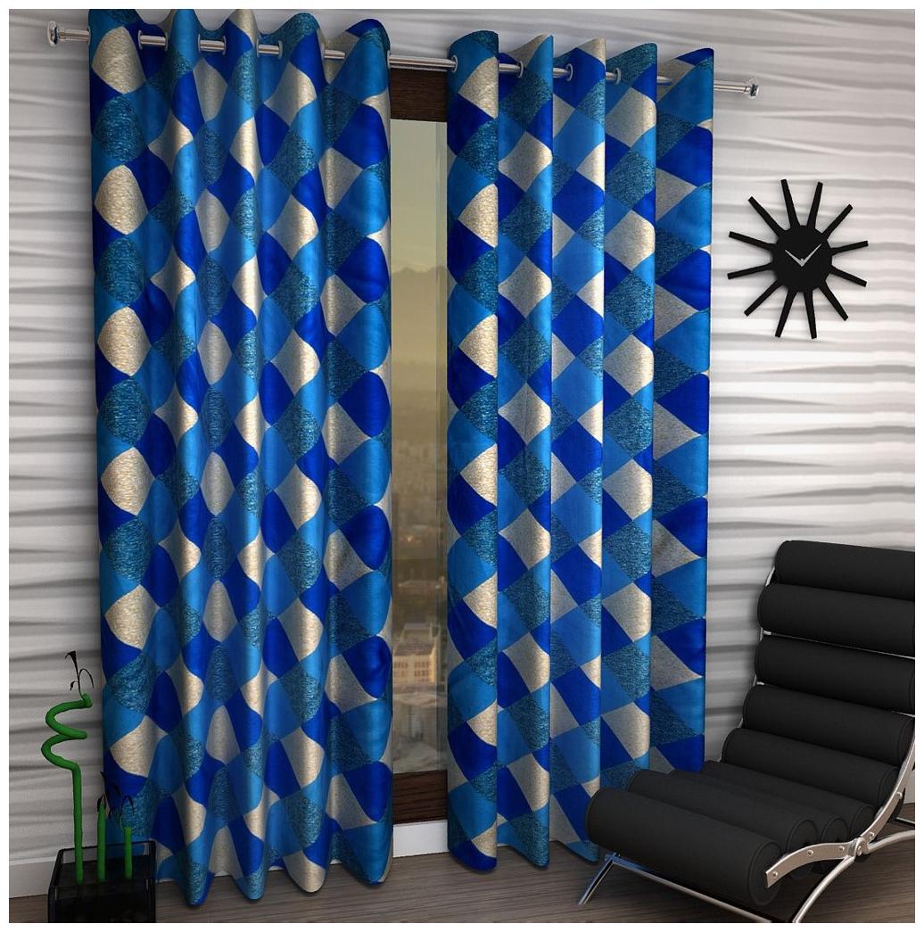 

Jim-Dandy Set of 4 Beautiful Polyester Long Door Curtains