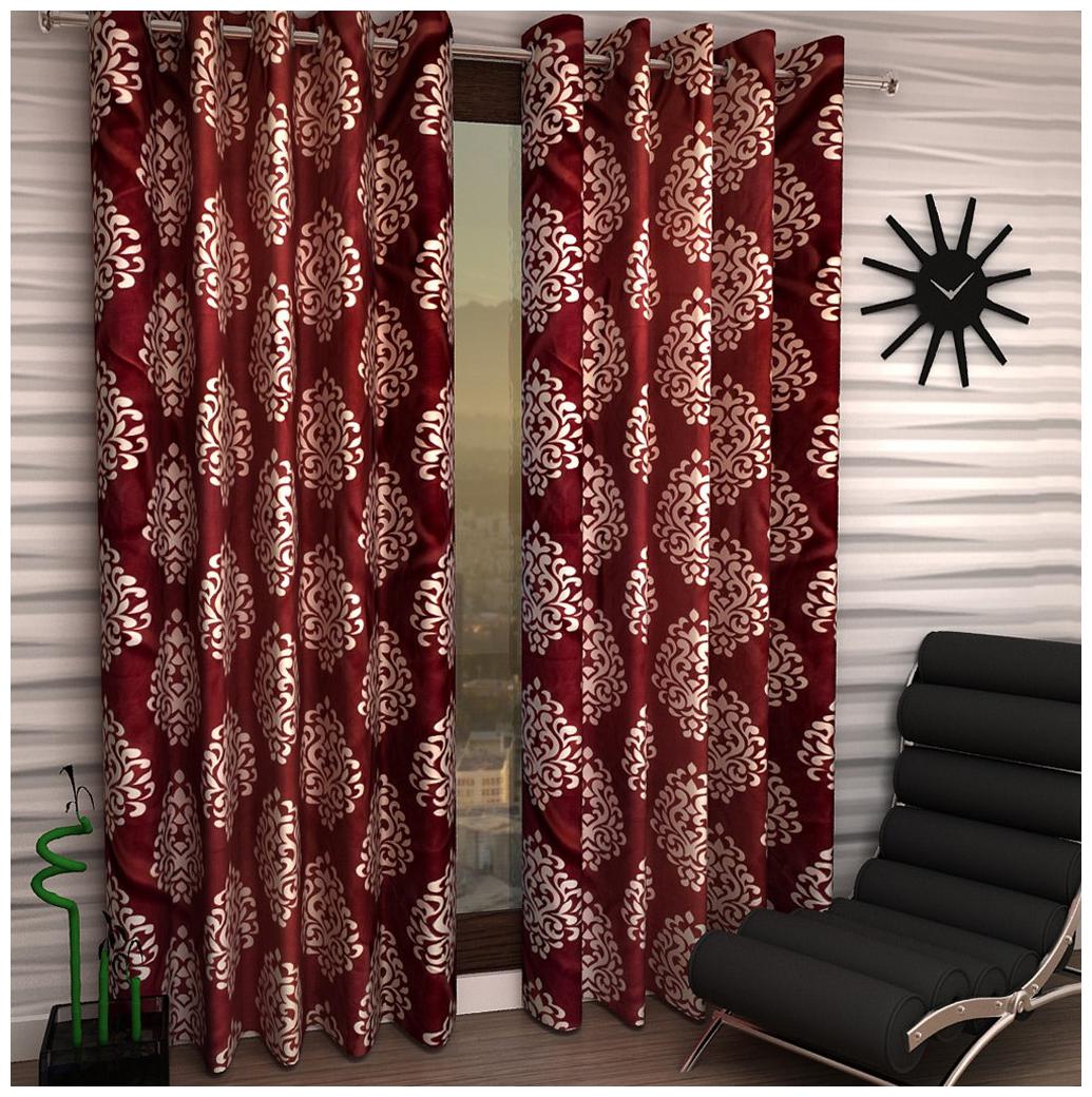 

Jim-Dandy Set of 2 Beautiful Polyester Long Door Curtains