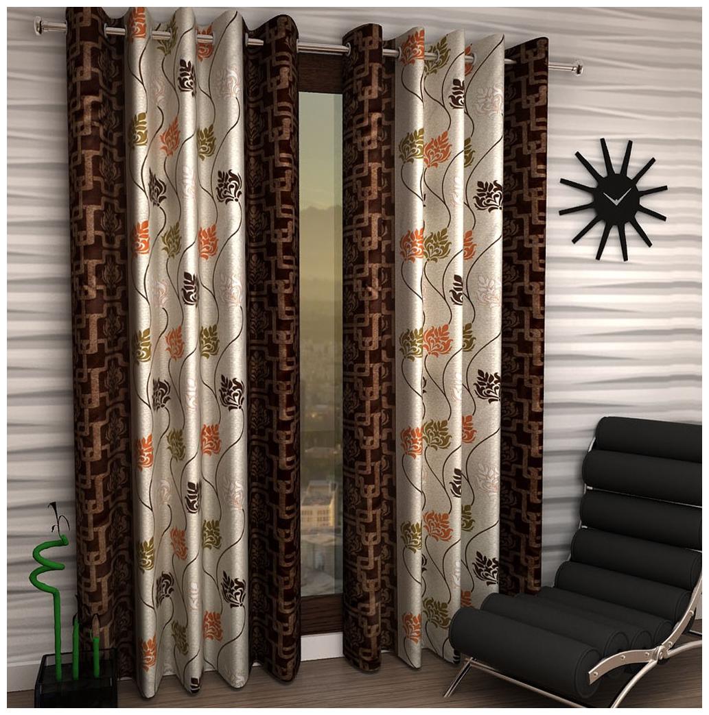 

Jim-Dandy Set of 6 Beautiful Polyester Long Door Curtains