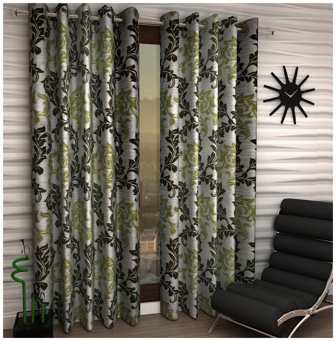 

Jim-Dandy Set of 2 Beautiful Polyester Door Curtains