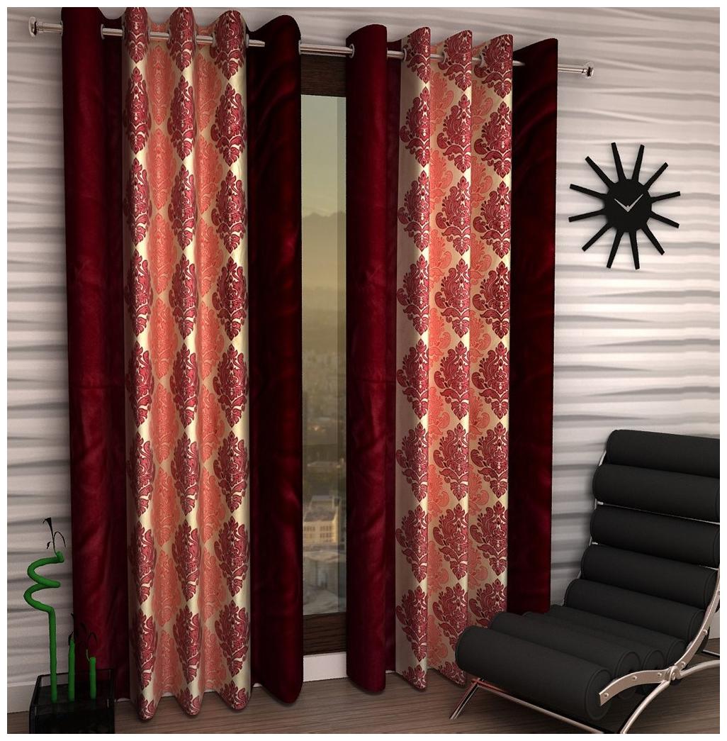 

Jim-Dandy Set of 2 Beautiful Polyester Long Door Curtains