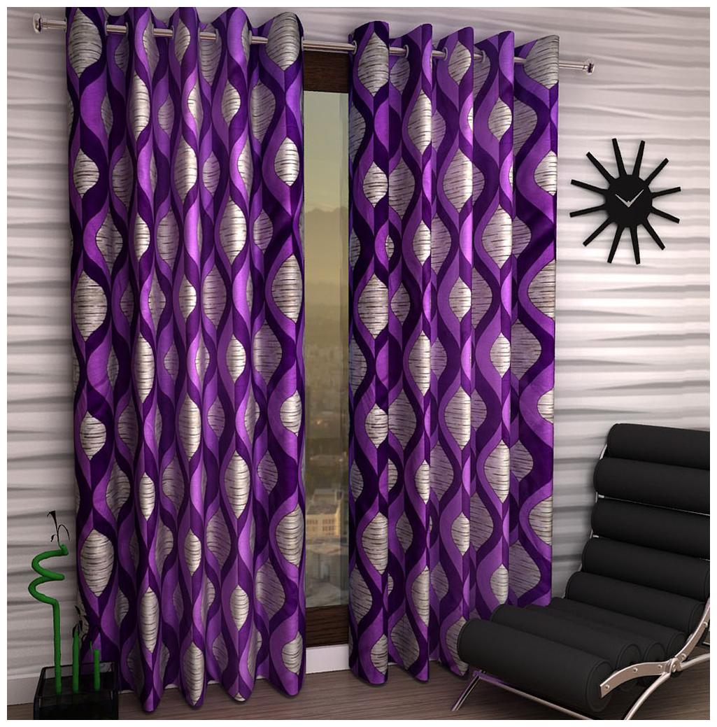 

Jim-Dandy Set of 4 Beautiful Polyester Long Door Curtains