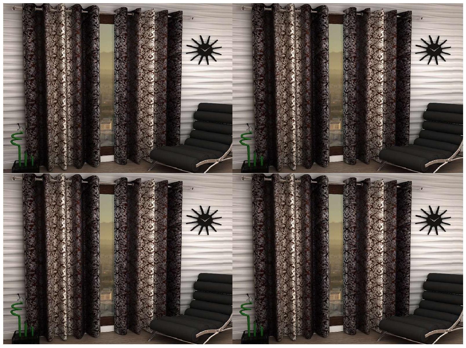 

Jim-Dandy Set of 8 Beautiful Polyester Door Curtains