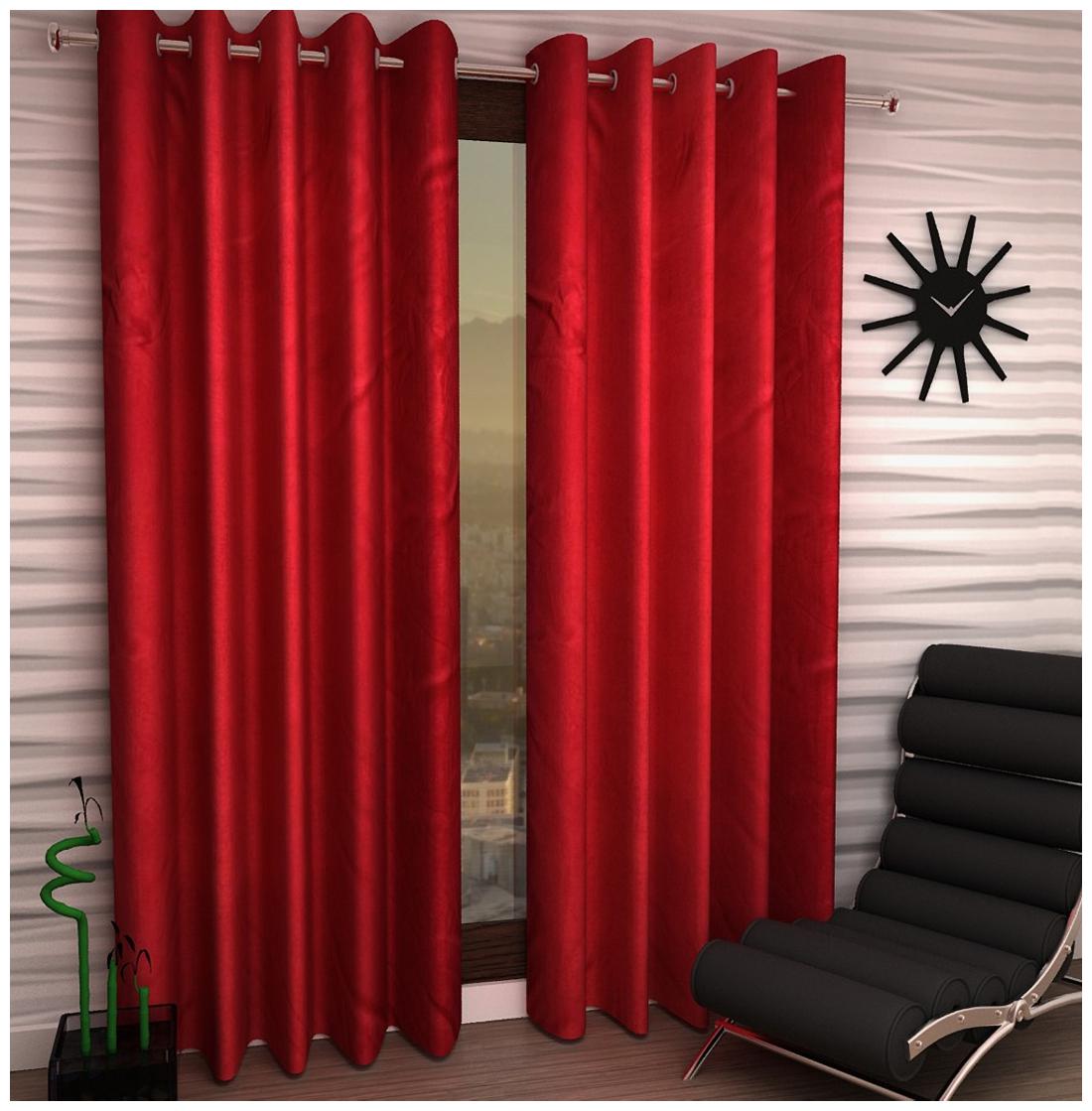 

Jim-Dandy Set of 2 Beautiful Polyester Door Curtains