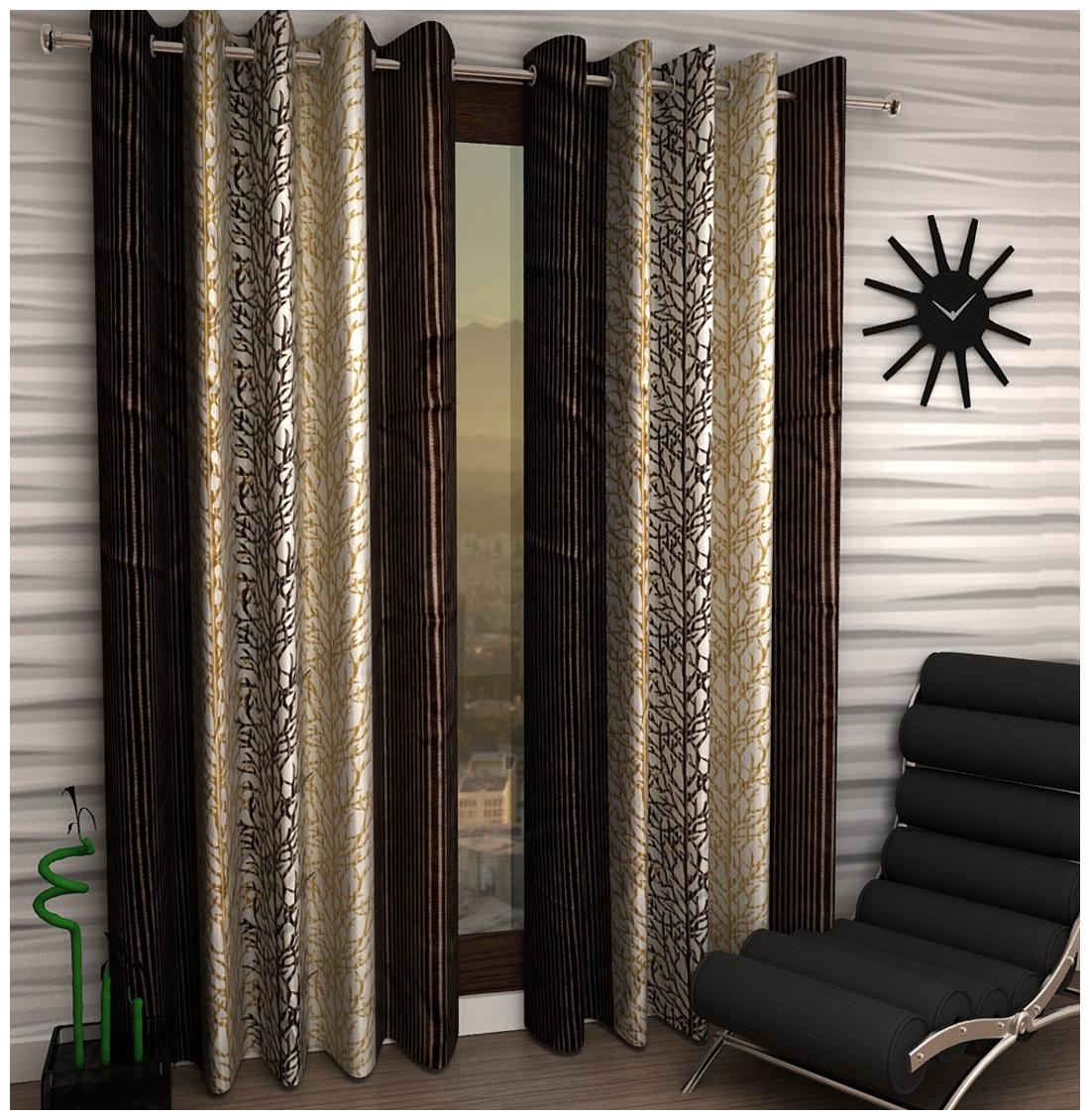

Jim-Dandy Set of 2 Beautiful Polyester Door Curtains