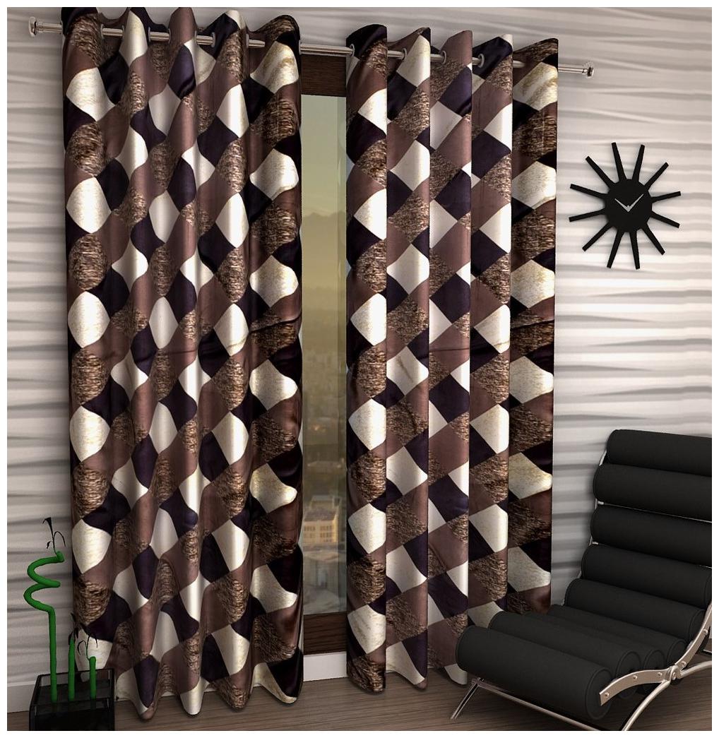 

Jim-Dandy Set of 6 Beautiful Polyester Long Door Curtains