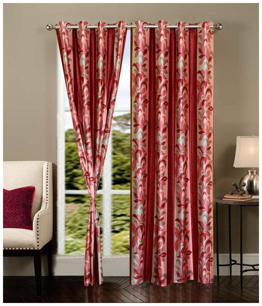 

Jim-Dandy Set of 6 Beautiful Polyester Long Door Curtains