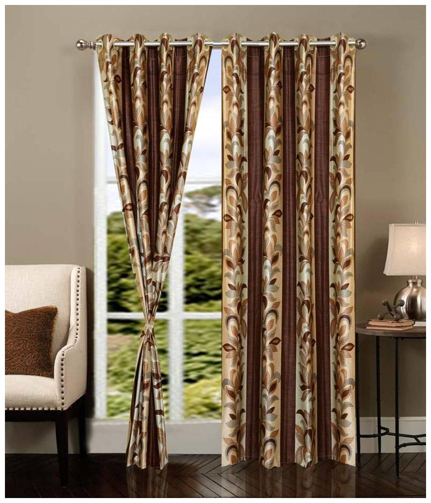 

Jim-Dandy Set of 2 Beautiful Polyester Long Door Curtains