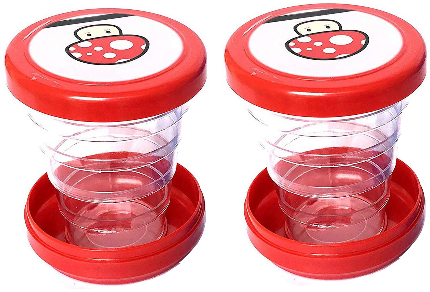 

JM 75 ml 2 pcs Foldable Cups Folding Collapsible Glass