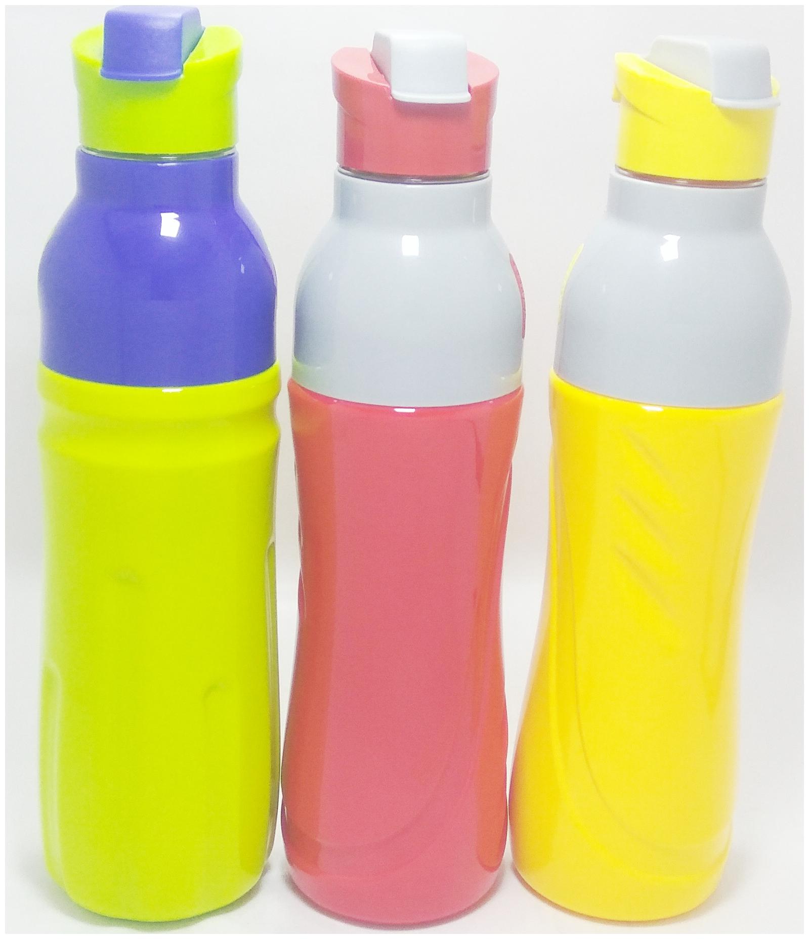 

JM GROUP Plastic Multi Water Bottle ( 1000 ml Set of 3 )
