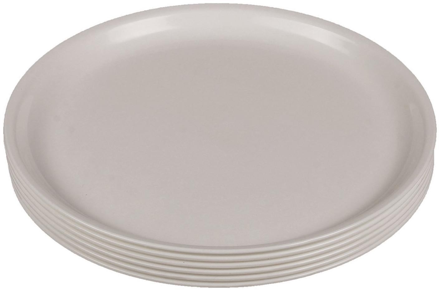 

JM GROUP Jaypee Plus Le Round Plain Dinner Full Plates Set 6-pcs 29cm( MICROWAVE SAFE)