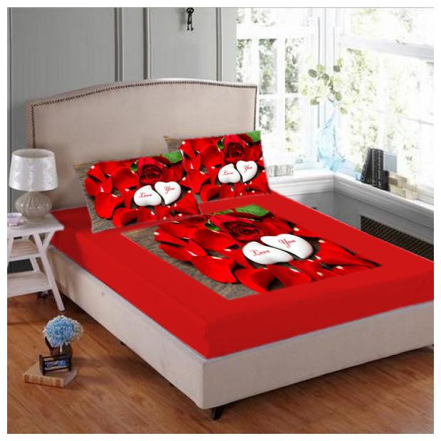 

JMT Velvet Printed Double Size Bedsheet 180 TC ( 1 Bedsheet With 2 Pillow Covers Multi )