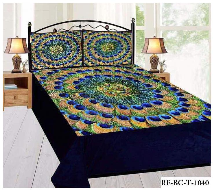 

JMT Velvet Printed Double Size Bedsheet 180 TC ( 1 Bedsheet With 2 Pillow Covers Multi )