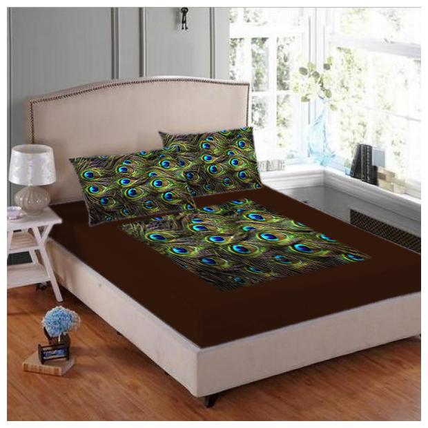 

JMT Velvet Printed Double Size Bedsheet 180 TC ( 1 Bedsheet With 2 Pillow Covers Multi )