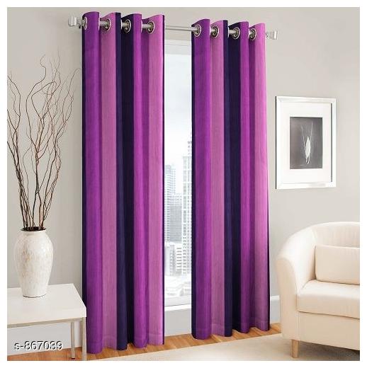 

JMT Polyester Door Blackout Purple Regular Curtain ( Eyelet Closure Plain )