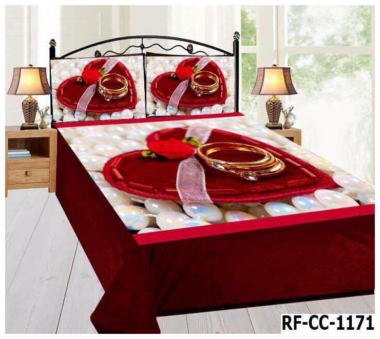 

JMT Velvet Printed Double Size Bedsheet 180 TC ( 1 Bedsheet With 2 Pillow Covers Multi )