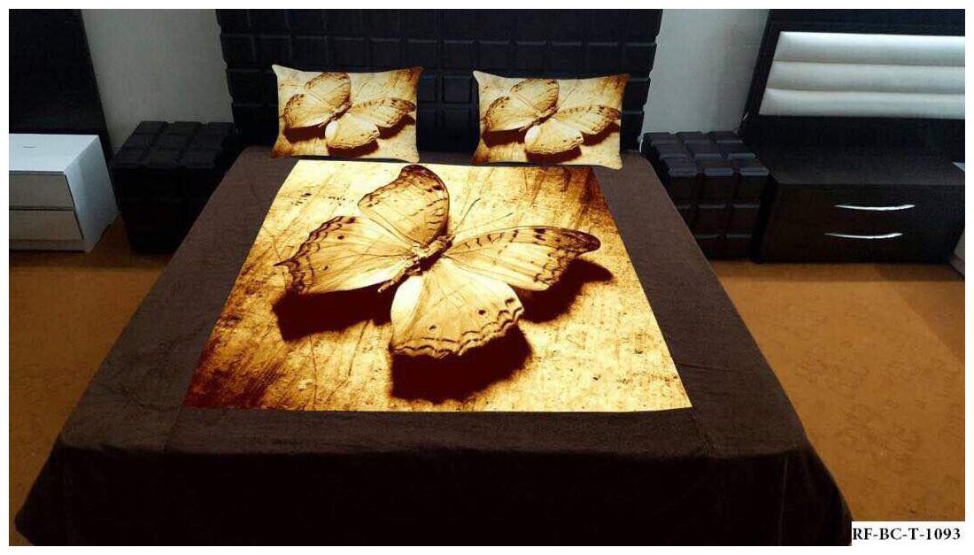 

JMT Velvet Printed Double Size Bedsheet 180 TC ( 1 Bedsheet With 2 Pillow Covers Multi )