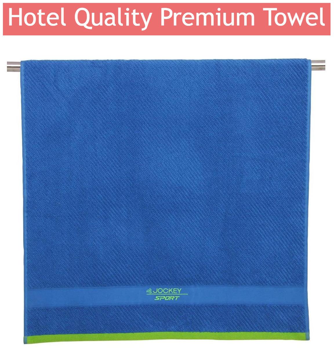 

Jockey 500 GSM Cotton Bath towel ( 1 piece Blue )