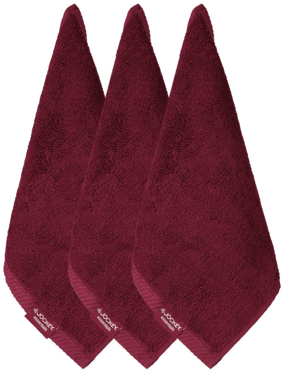 

Jockey 500 GSM Cotton Face towel ( 3 pieces Maroon )