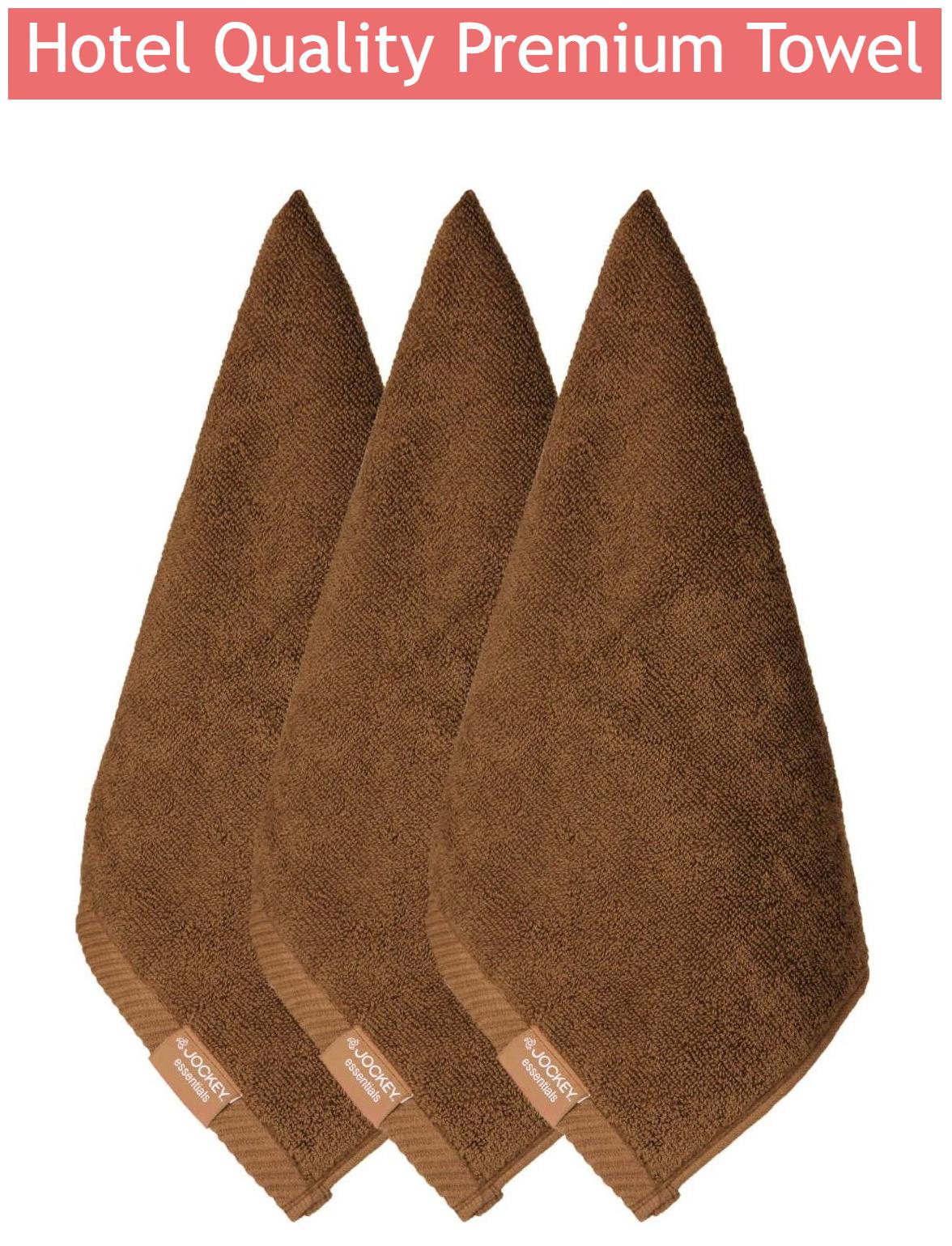 

Jockey 500 GSM Cotton Face towel ( 3 pieces Brown )