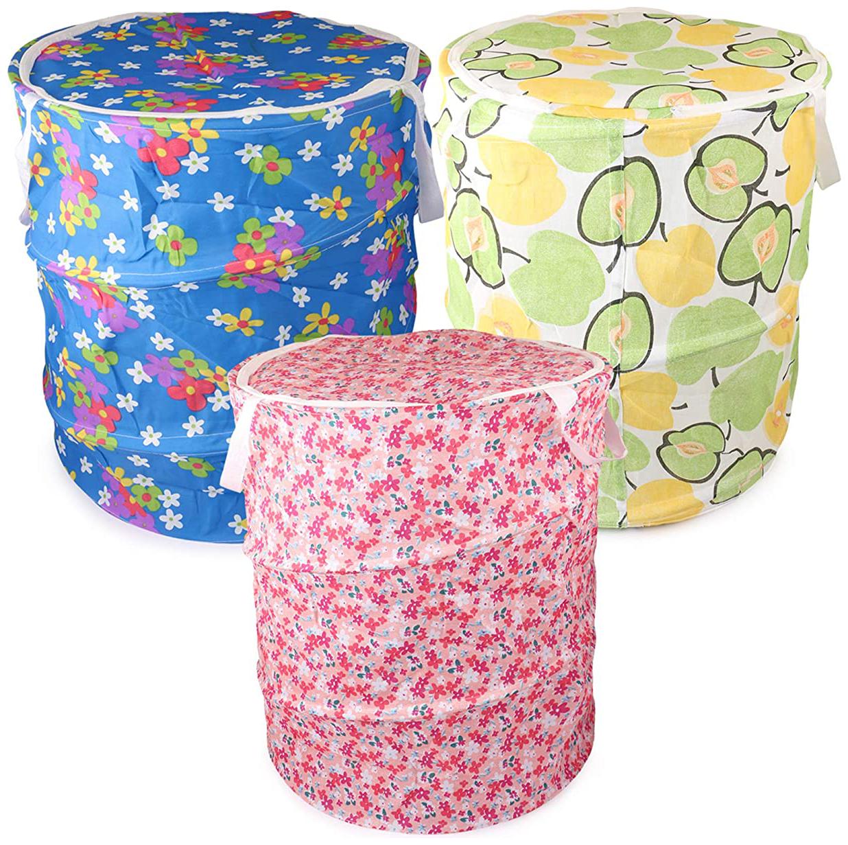 

John Richard Canvas Assorted Laundry Basket ( Set of 3 )