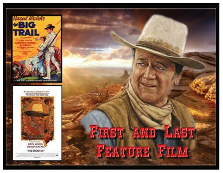

JOHN WAYNE FRIDGE MAGNET 4 LARGE 4 X 5 FIRST AND LAST FEATURE FILM FREE SHIP