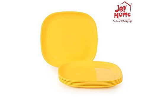 

Joy Home Microwave Safe Square Full Plates 6 pcs