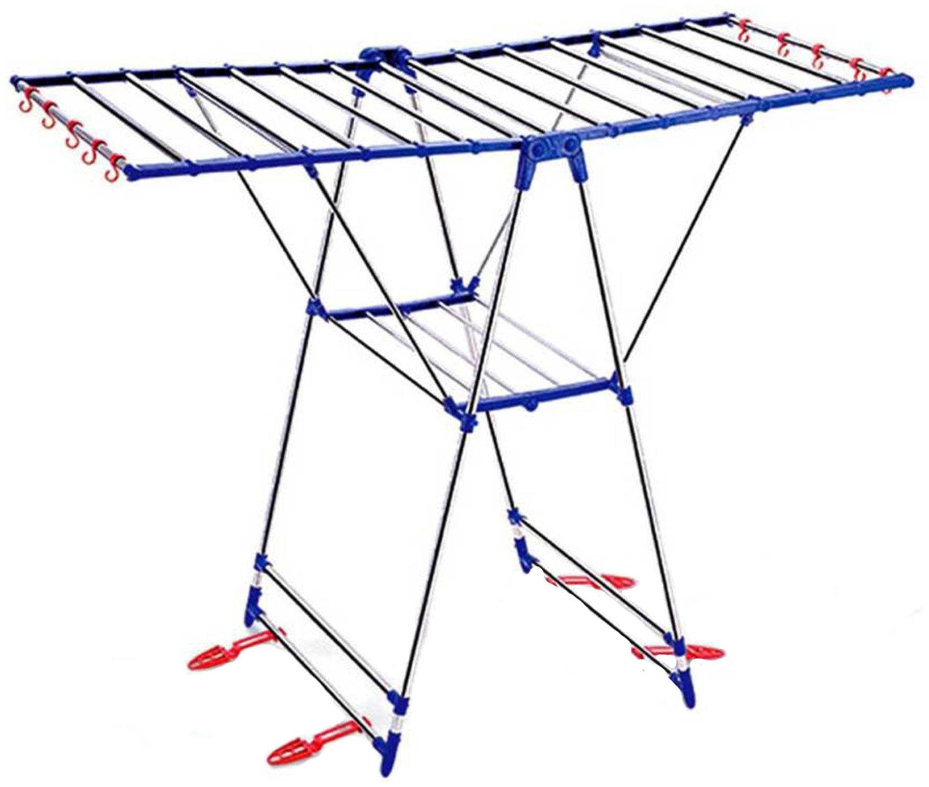 

JSBE Cs butterfly steel Stainless steel Floor Cloth Dryer ( Silver Maximum Load 20 kg )