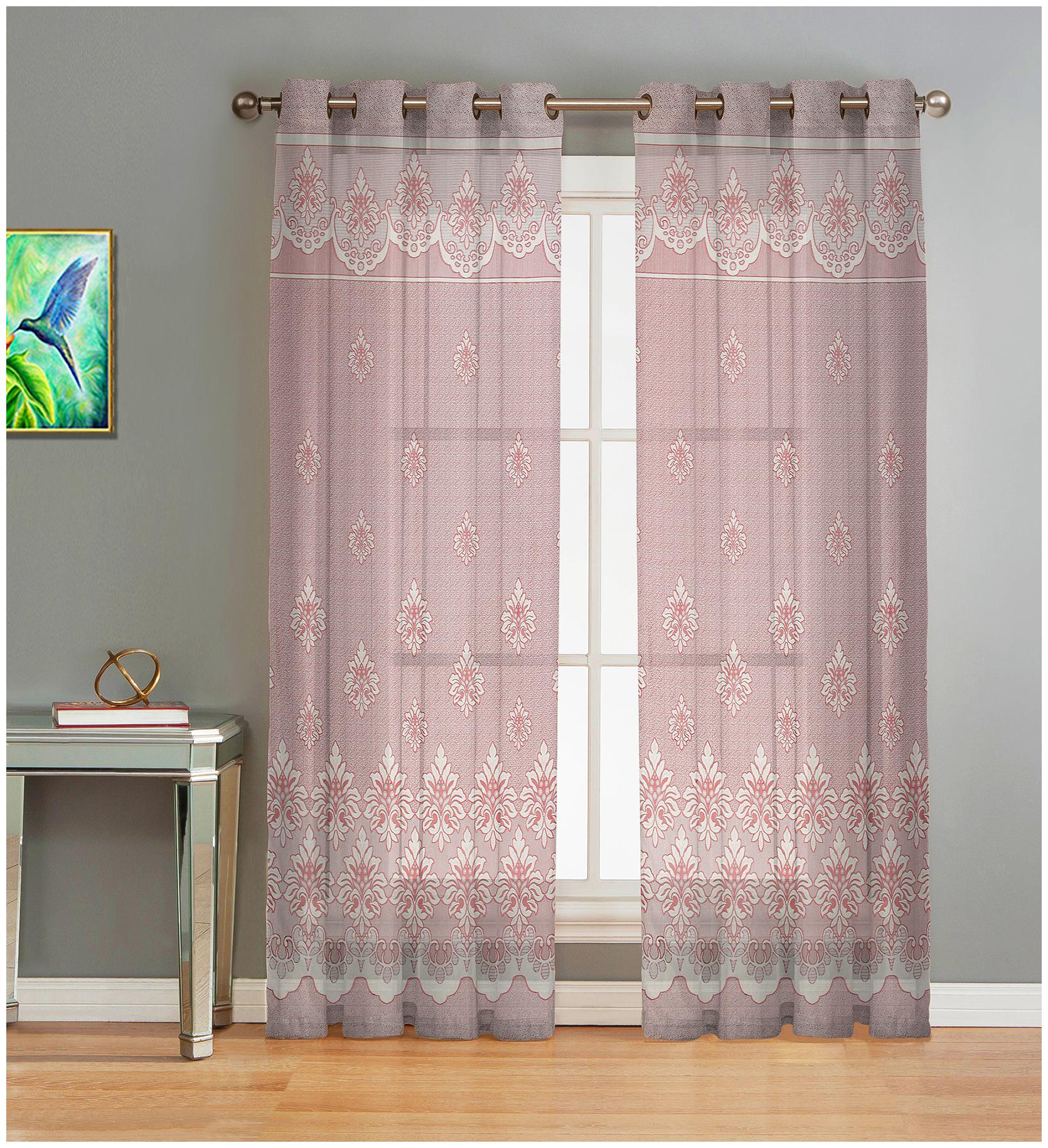 Buy Jupon Premium Silver Damas Sheer Net Curtains Online At Low