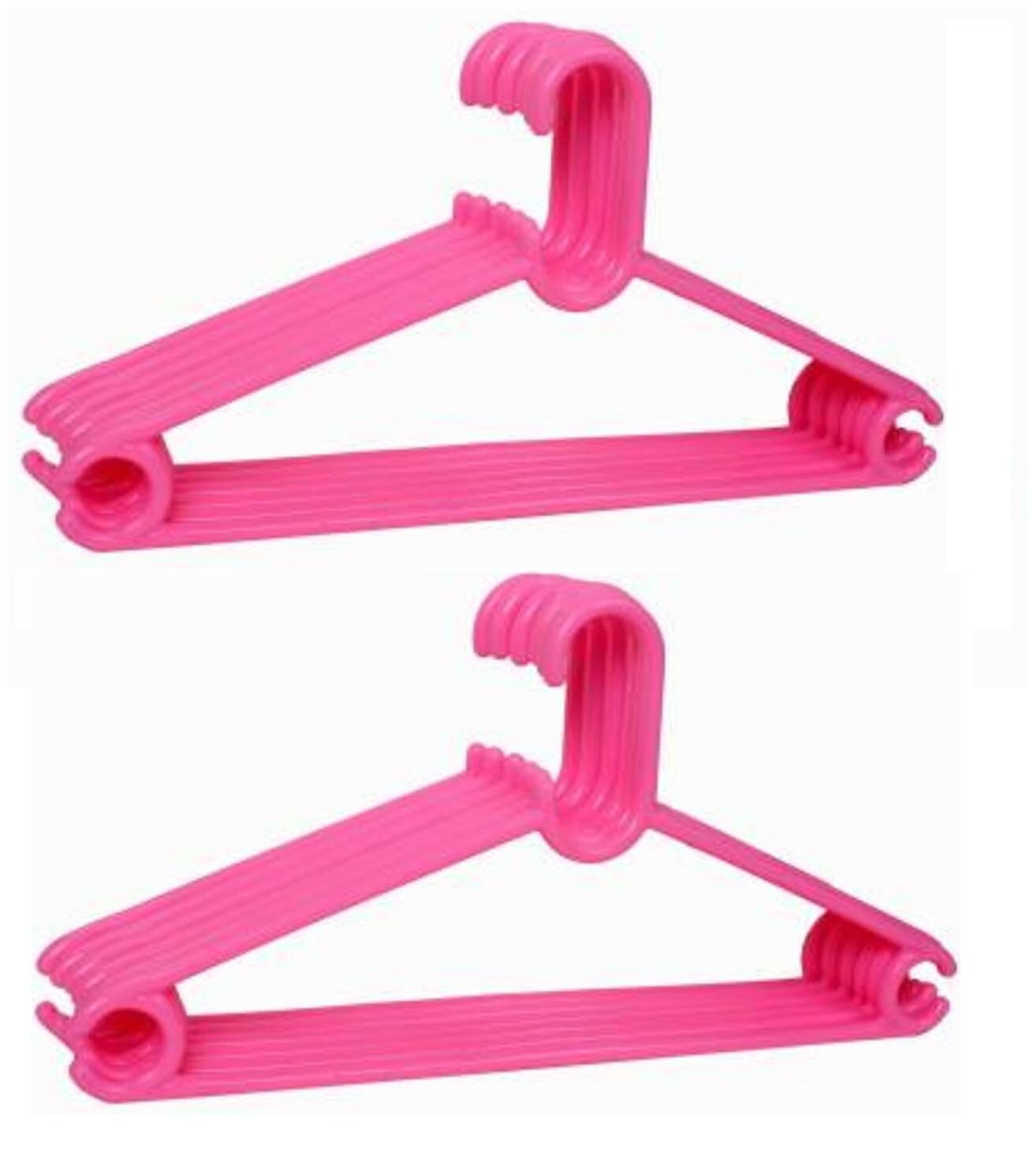 

Justcraft Heavy Duty Plastic Virgin More Thickness Extra Strong Extra Firm Grip Hanger- Set Of 12