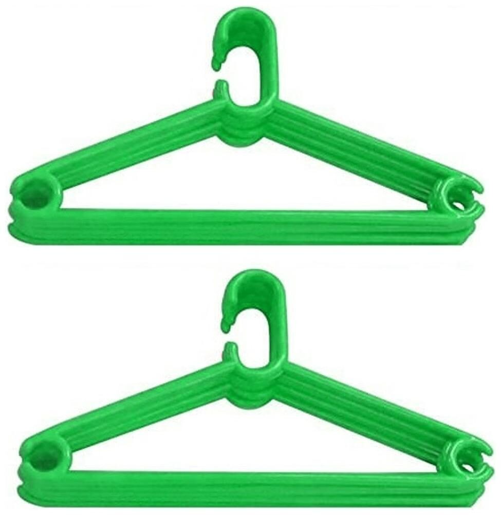 

Justcraft Heavy Duty Plastic Virgin More Thickness Extra Strong Extra Firm Grip Hanger- Set Of 12