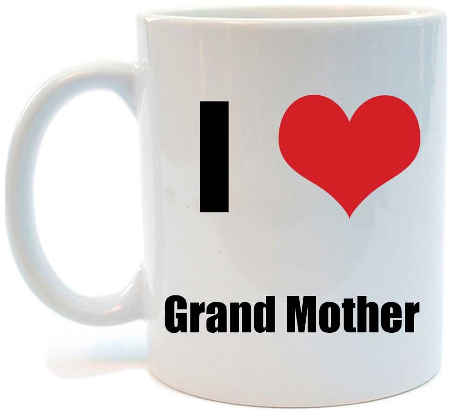 

Juvixbuy I Love Grand-Mother Printed Ceramic Coffee Mug