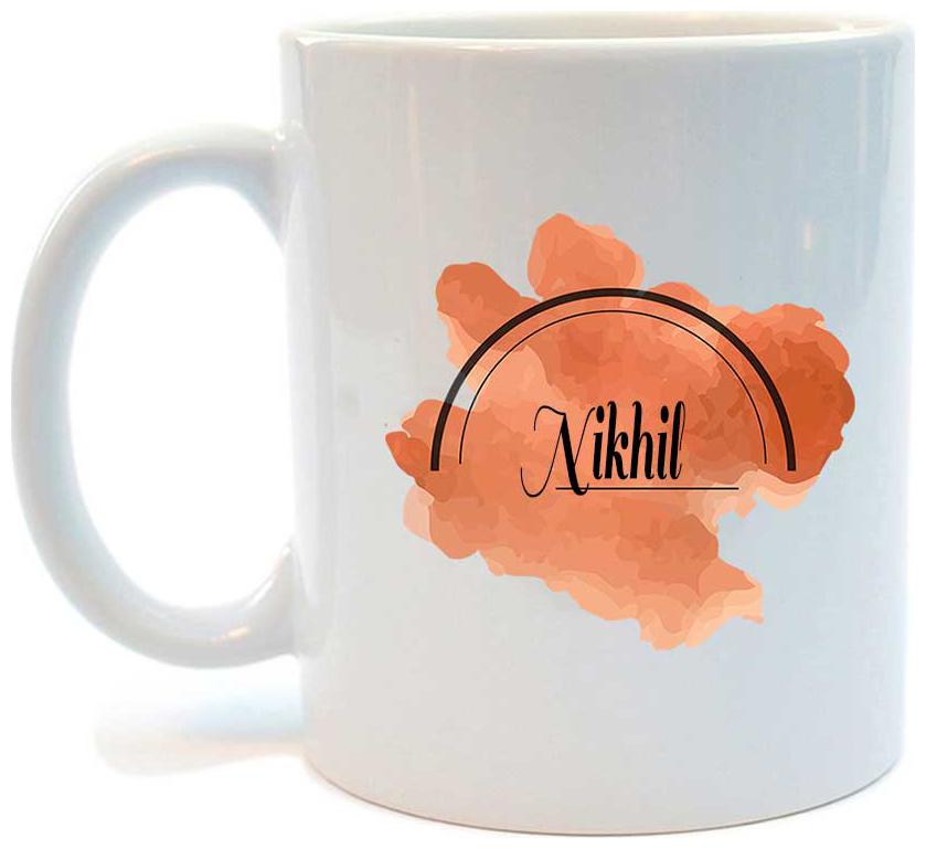 

Juvixbuy Name Nikhil Printed Ceramic Coffee Mug