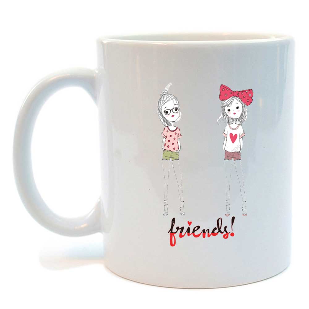 

Juvixbuy Printed Friends 802 White Ceramic Coffee Mug