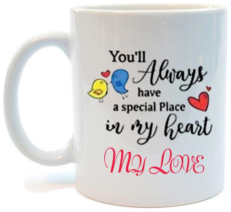

Juvixbuy Printed All always have a special palce in my heart my love Ceramic Coffee Mug