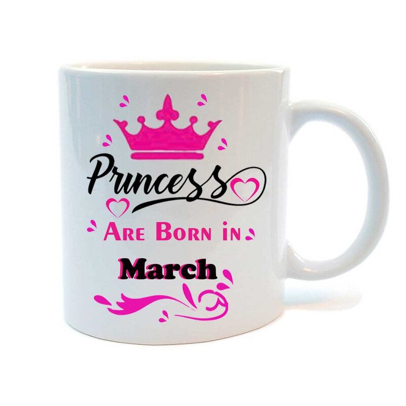 

Juvixbuy Printed Prinecss are Born in March Ceramic Coffee mug