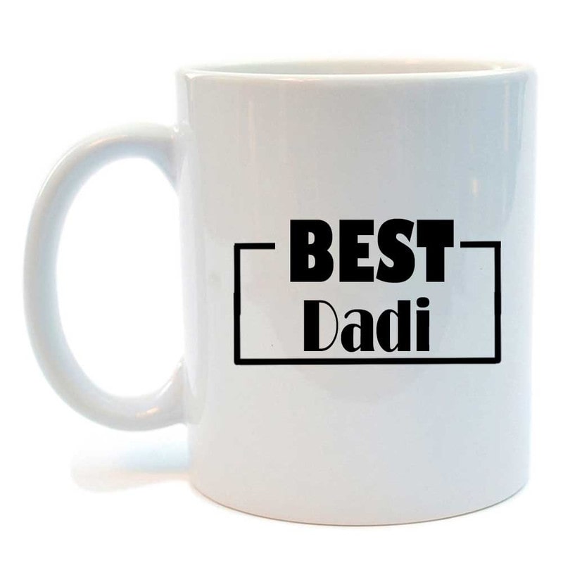 

Juvixbuy Printed Best Dadi White Ceramic Coffee Mug
