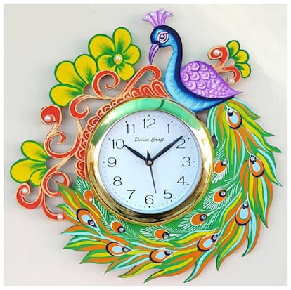 KABIR ART Wood Analog Wall clock ( Set of 1 )
