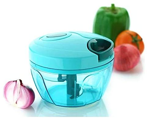 

KajKin Vegetable Quick chooper Cutter for Kitchen 3 SS Blade Salad Cutter