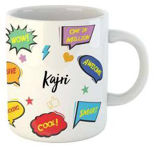 Kajri Name Printed Ceramic Coffee Mug. Best Gift For Birthday by Impresion