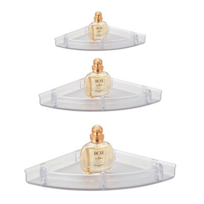 

Kamal Bathroom Corner Shelf Set -3 pc Combo