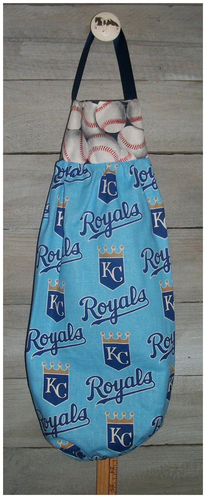 

Kansas City Royals Baseball Plastic Grocery Bag Rag Sock Holder Organizer