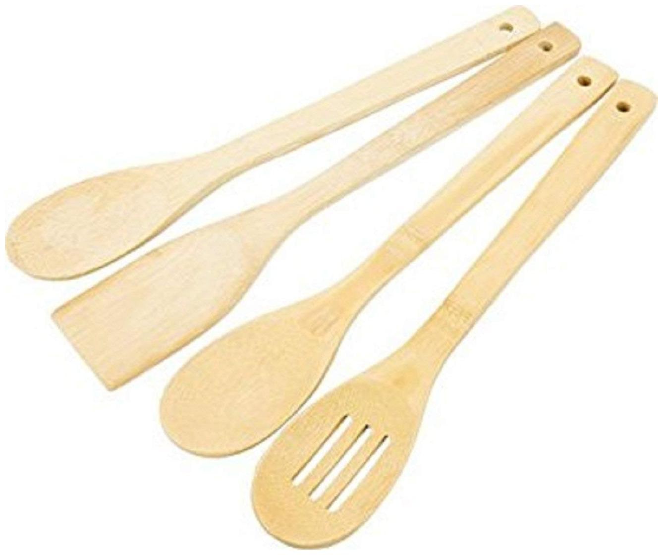 

Kartik 4 pcs Bamboo Kitchen Utensil Set