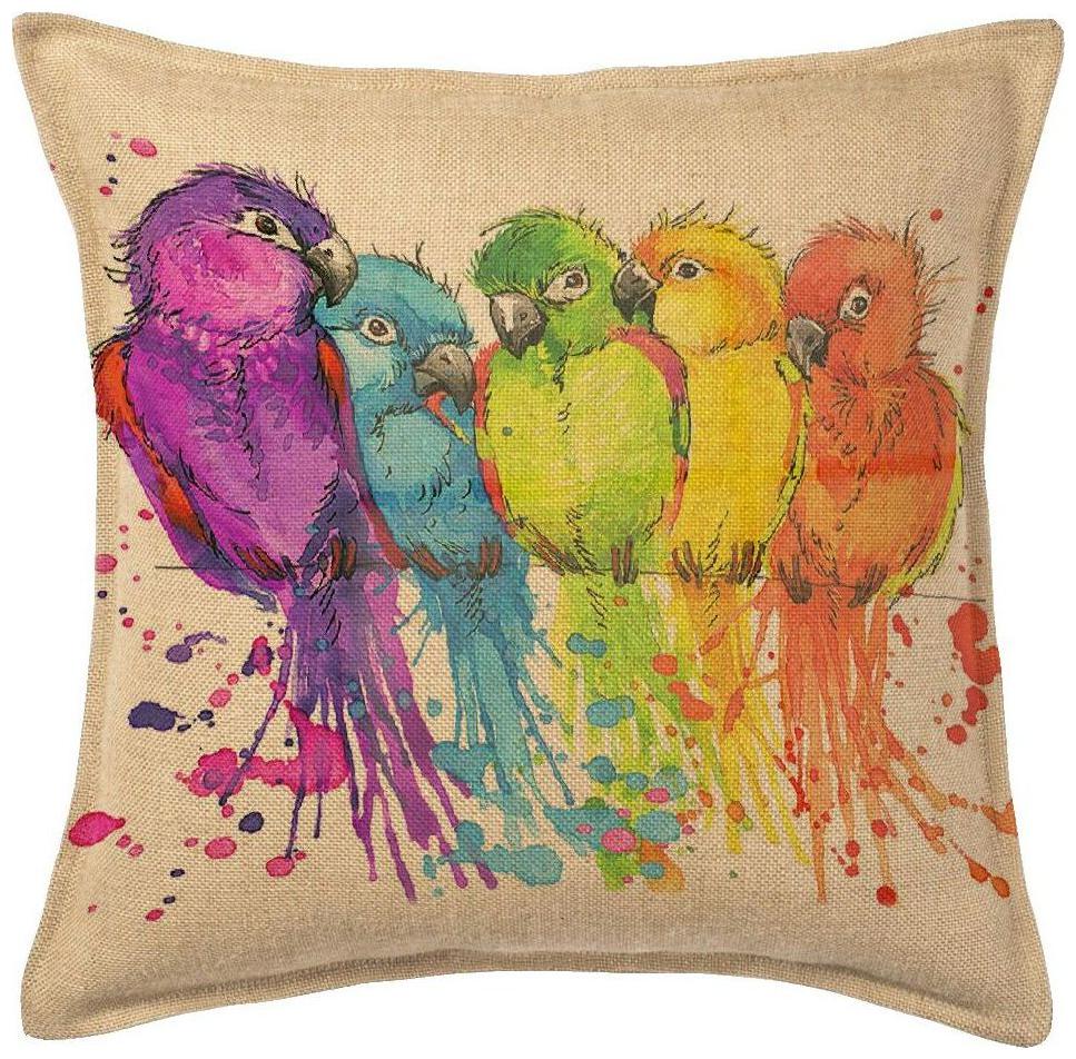 

Kartik Craft Stylish Pinted Jute Cushion Covers Set of 5 (16x16) Pillow Cover
