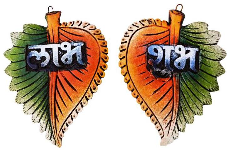

Kartik designer wall hanging shubh labh (Handmade) (pack of 2)