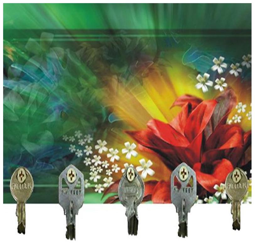 

Kartik Latest Design New Year Gifts Printed New Design forHomeWall Decor Keychain holder hanger - Key Holder