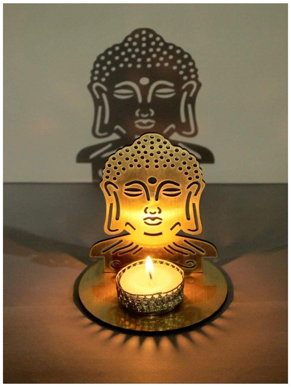 

Kartik Metal Golden Tea light holder