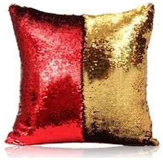 Buy Kartik Stylish Sequin Mermaid Throw Pillow Cover With Magical